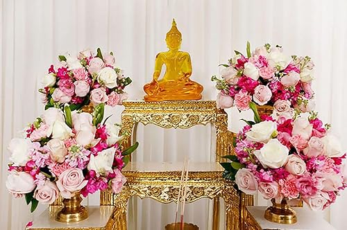 Miniatura 10 de BUDDHO Estatua de Buda superando las tentaciones de Buda de 4 pulgadas de alto. Estatua de Buda tailandesa de resina de polietileno para decoración