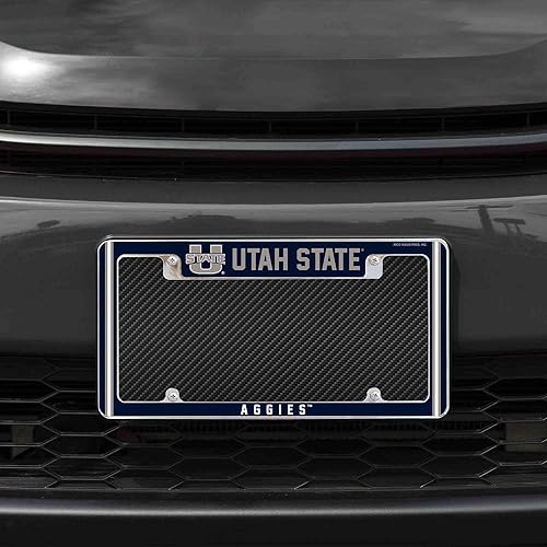 Miniatura 28 de Rico Industries NCAA Classic 12" x 6" Chrome All Over Automotive License Plate Frame for Car/Truck/SUV