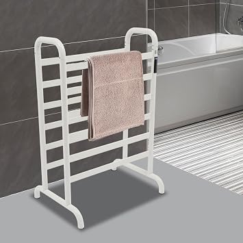 DYNAMI 180W Electric Towel Warmer Rack with Smart LED Display,Double-Row 12-Bar Floor-Standing Heated Towel Dryer Rack,Adjustable Temperature & Timer,for Bathroom, Home, Spa, Hotel12-Bar