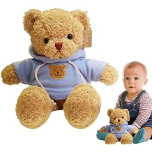 Buff Bear Plush Toy | Animal Bear Doll - Cute Bear Plush Stuffed Toy Soft Bear Shaggy Bear Shower Gender Reveal Birthday Gift Heyce