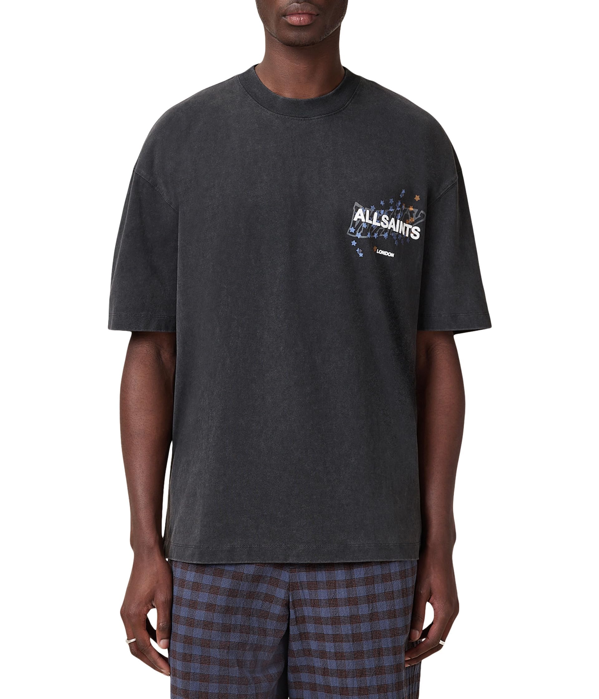 AllSaints Men's Wavy Ss Crew