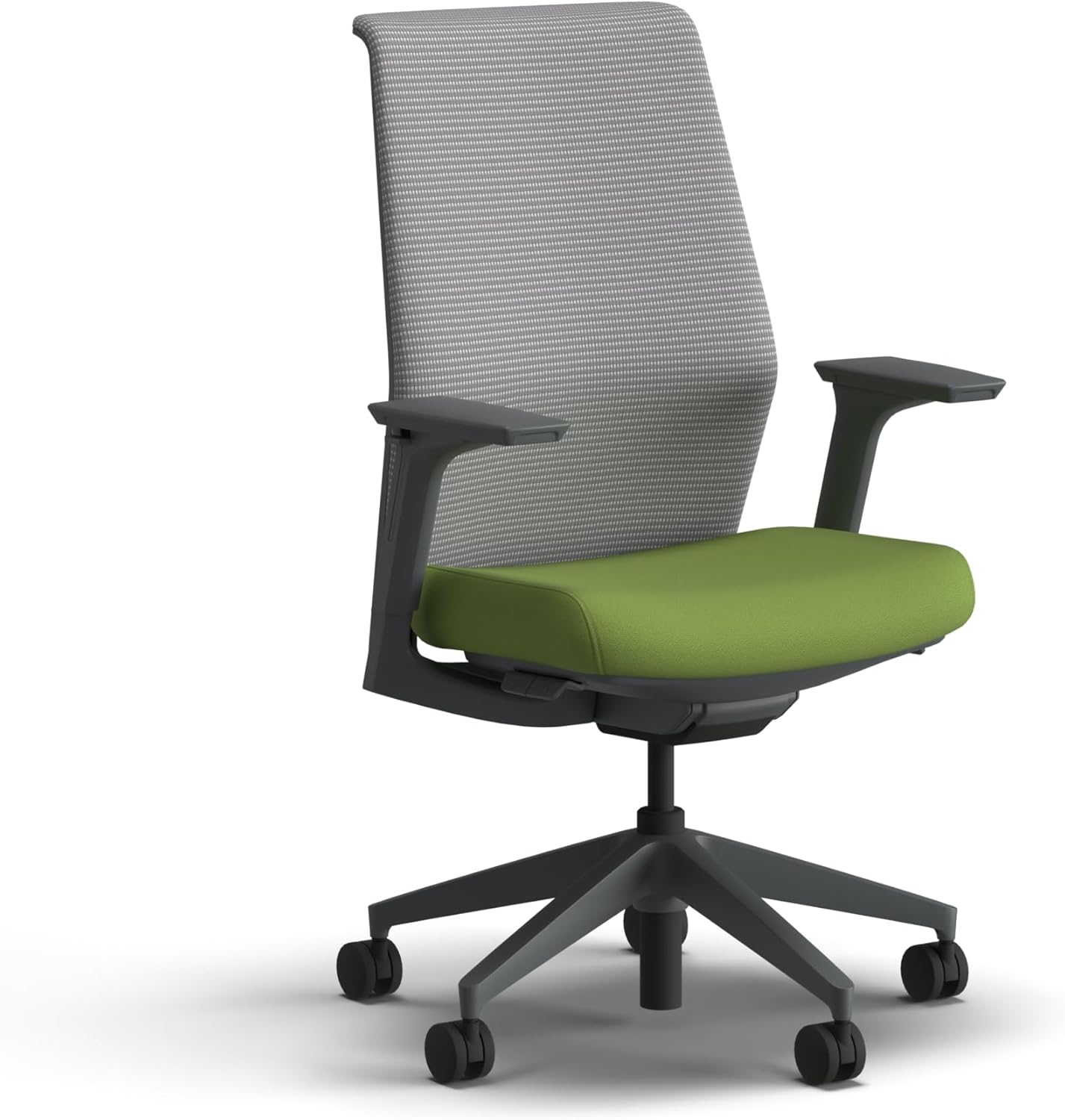 HON Cipher Mesh Office Chair, Standard Cylinder, Height Adjustable Arms, Office Chair with Lumbar Support, Black Mesh, Black Frame, Pear