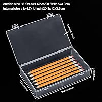 Vista 3 de Katfort Clear Container with Lid, 4 Packs Rectangular Storage Containers Plastic Storage Box Small Clear Storage Box for Storage, Beads, Crafts