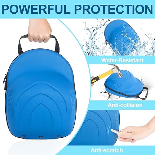 Miniatura 23 de Glamgen Funda rígida para gorras de béisbol, funda de viaje con 1 gorra de béisbol negra y correa de hombro ajustable, bolsa organizadora