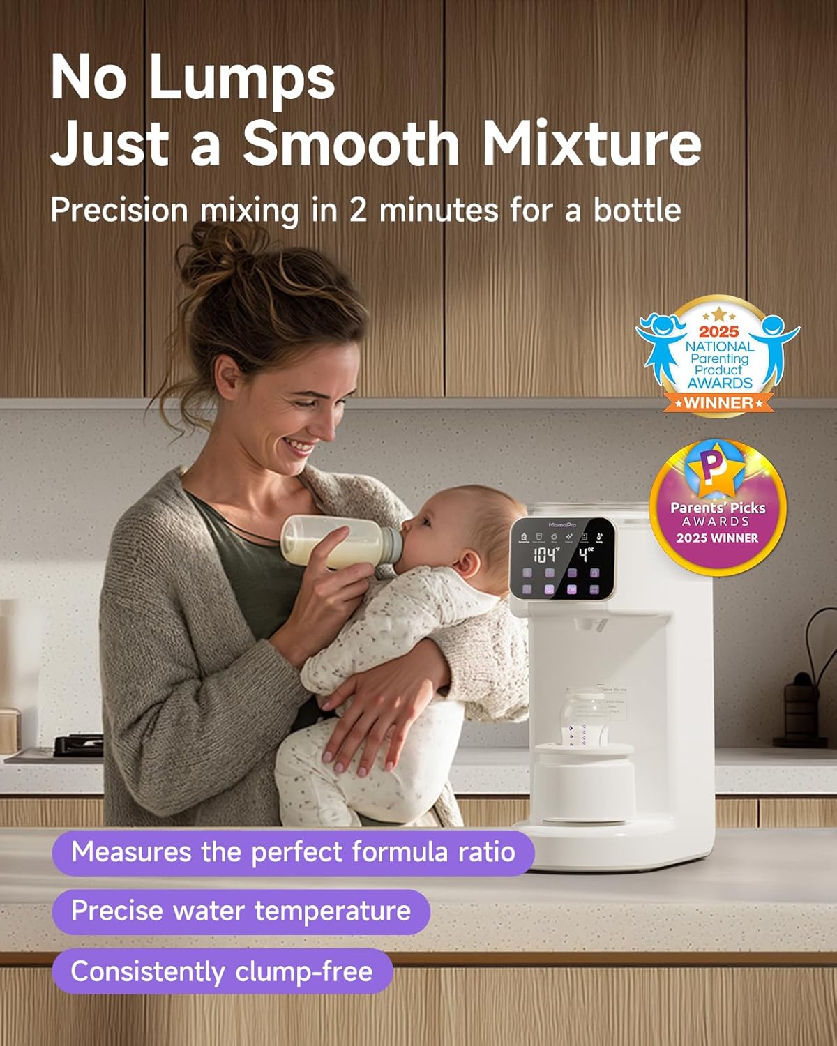 PureMix Formula Maker - Formula Dispenser Machine, Automatically Mix Smooth Formula Bottle, Precise Ratio, Accurate Temperature Control, for Most Formula Brands and Bottle Sizes, White