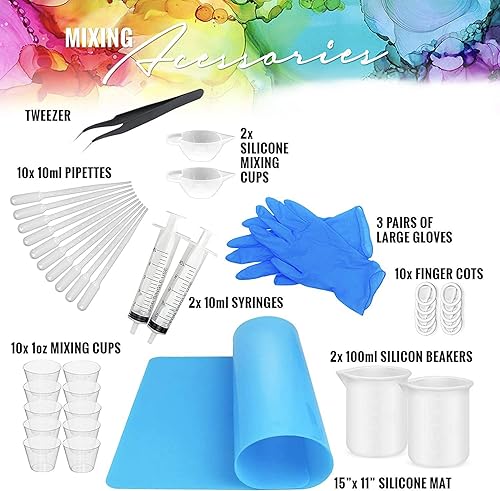 Miniatura 4 de Pixiss Mezclador de resina de mano premium, mezclador epoxi recargable de mano, mezclador de resina epoxi grado profesional, agitador de resina para