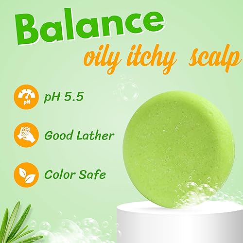 Miniatura 5 de Rosemary - Juego de 3 barras de champú y acondicionador  Crecimiento del cabello, regeneración y anti pérdida de cabello  Barras de champú sólido