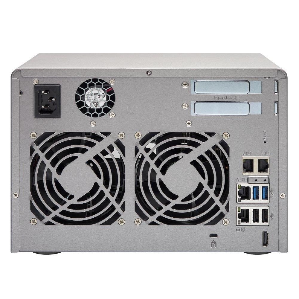 QNAP TVS-671-I3-4G - Serveur NAS de Stockage Unifié 6 Baies, Intel Core i3 3.5 GHz Dual Core, 4Go RAM Extensible, 4 Gbe LAN, HDMI, 10G-ready, 4K-ready, Châssis Vide