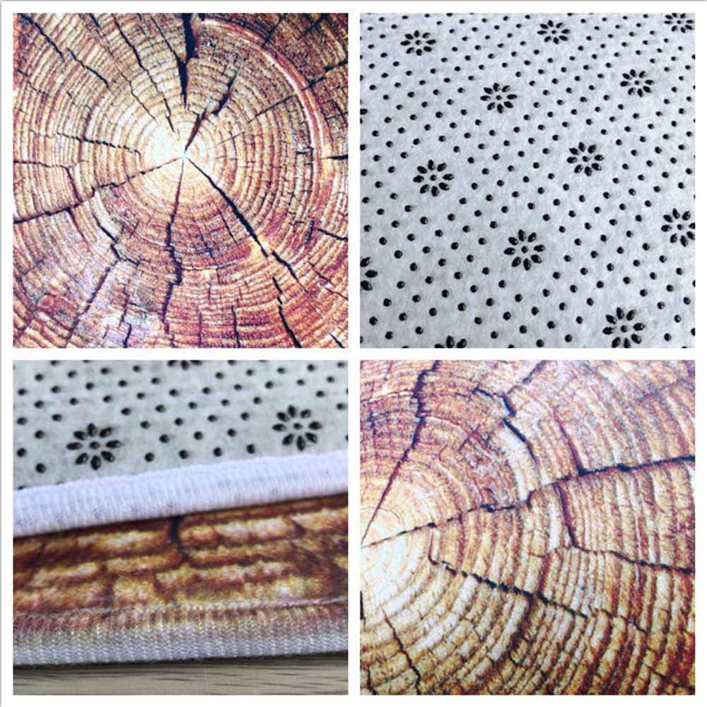 Morbuy Tapis Rond Lavable en Machine, Imprimé Mandala Vintage Interieur Anti Slip Chambre à Coucher Salon Tapis d'Entrée Absorbant Antidérapant (160cm,Style Ethnique)
