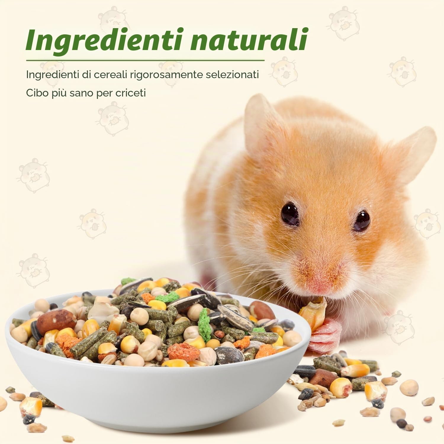 Nobleza Mangime per Criceti 500g Alimento Completo per Gerbilli