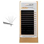 LASHVIEW Faux Eyelash Extensions Volume Fan for Professional Salon UseThickness 0.05mm Soft C Curl Length 8-15mm mixed Semi-Permanent Individual Silk Lashes