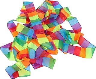 INOOMP Kite Tail Eye Catching Rainbow Tail Kite Tail Flat Ribbon Outdoor Windsock Kite Tail Colorful Kite Tail Drone Decorations Tail Fiber Cloth Accessories