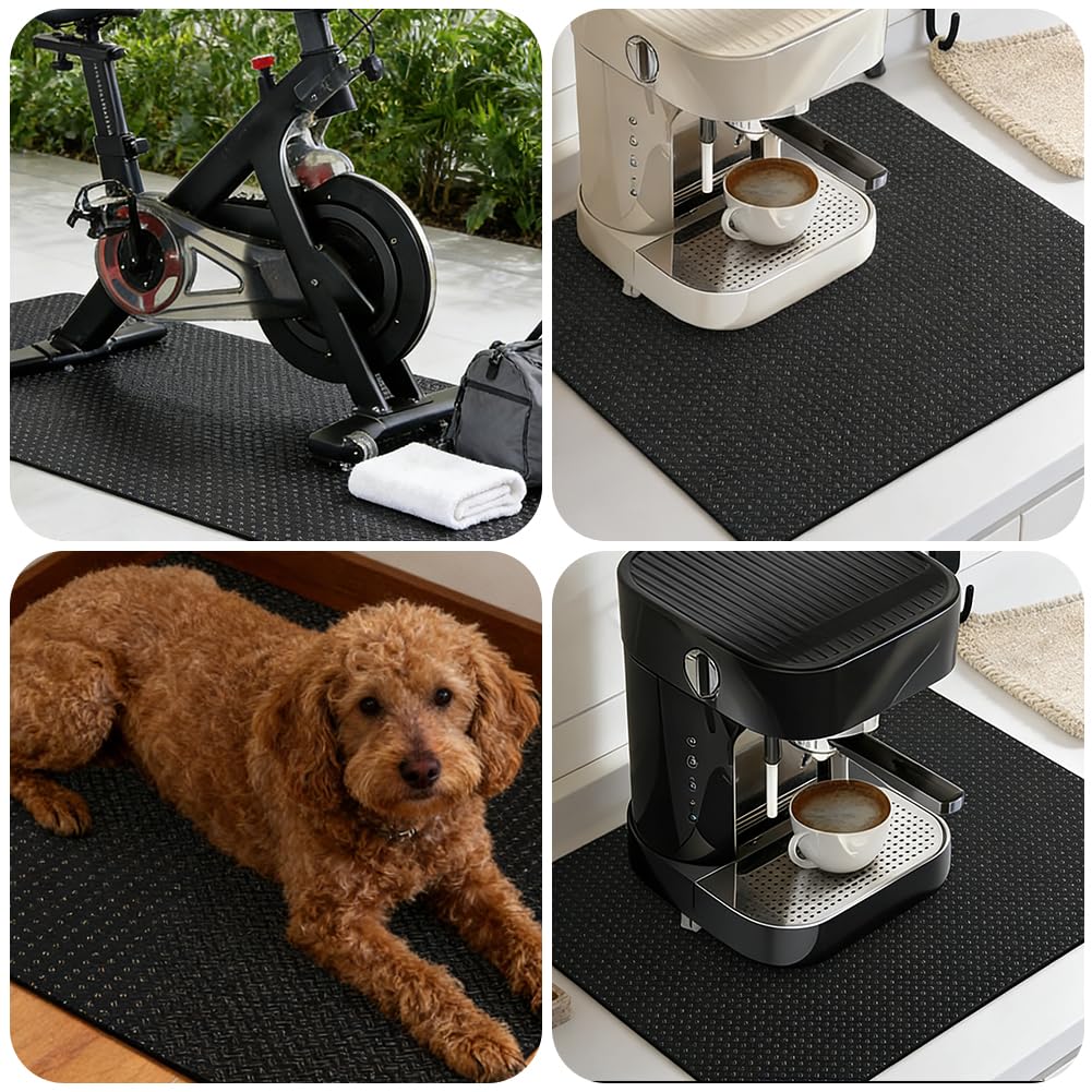 Tapis anti-vibration pour machine à laver, en silicone antidérapant, des deux côtés, 60 x 60 cm, tapis anti-vibration pour machine à laver, congélateur, sèche-linge et machine à café