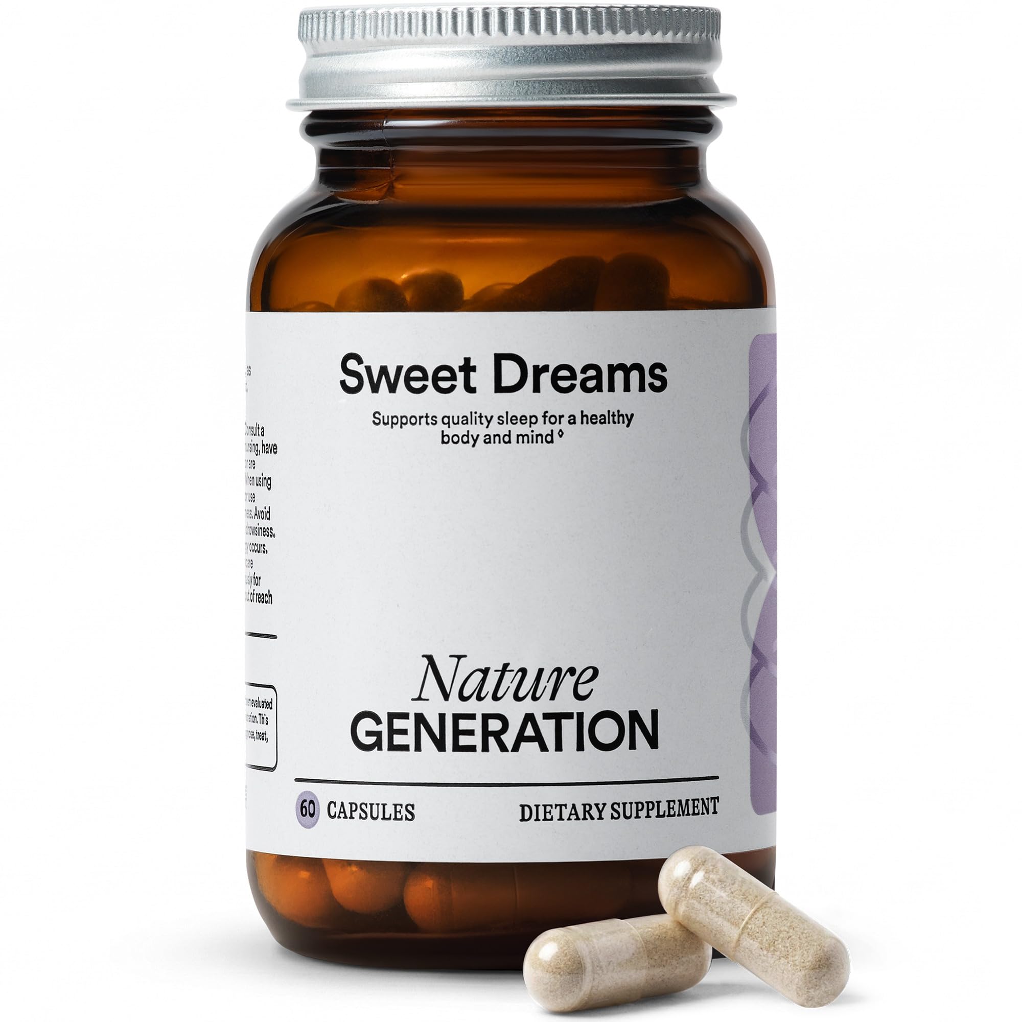 USDA Organic Sleep Supplement – Melatonin-Free Sleep Aid with L-Theanine, Passionflower & Valerian Root for Nighttime Relaxation and Restful Sleep – 60 Capsules