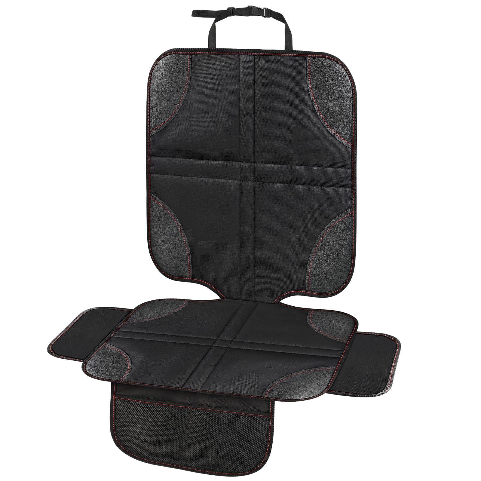 Protector Asiento Coche Silla Bebe, Tamaño Universal Protector Asiento Coche Niños Compatible Isofix con 1 Bolsillos de Almacenaje, Protectores Impermeables Protector de asiento para SUV, Sedan