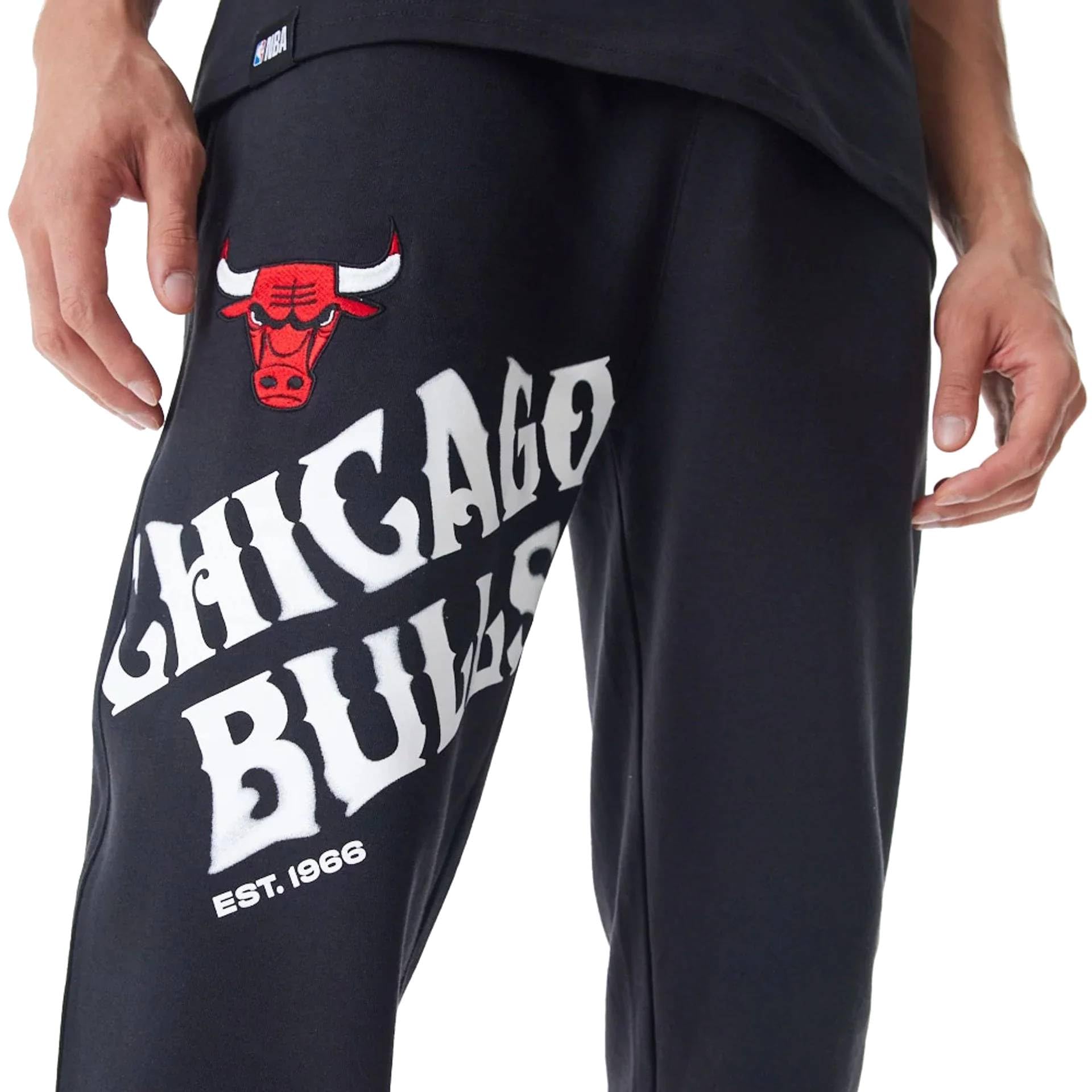 New Era NBA Graphic Chicago Bulls - Pantaloni da jogging da uomo