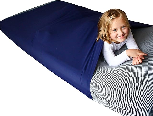 Harkla Sensory Compression Sheet for Kids (Twin/Single) Sensory Sheet Compression Blanket is Great Weighted Blanket Alternative for Adults or Children | Helps with ASD & SPD | Stay Cool & Comfortable