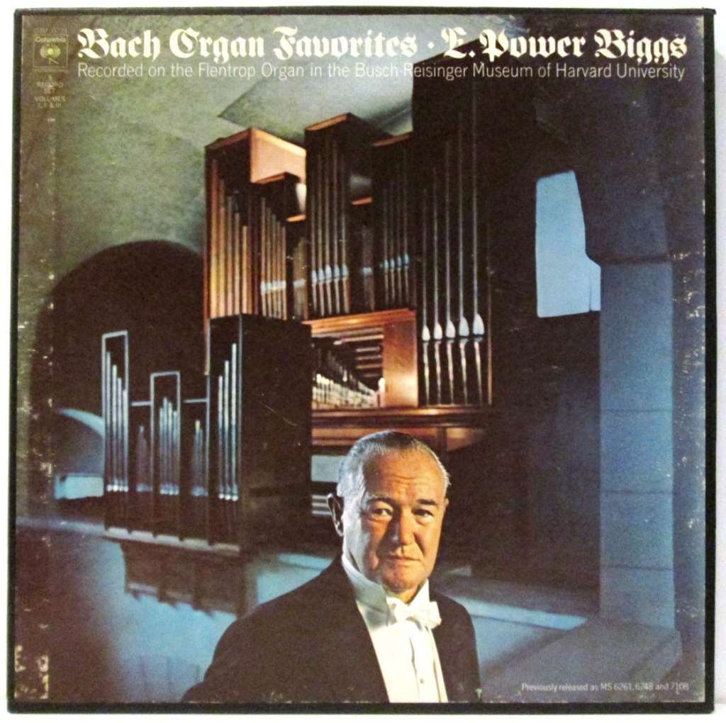 Bach Organ Favorites - E. Power Biggs (3 LP Box Set) Recorded on the Flentrop Organ in the Busch Reisinger Museum, Harvard University
