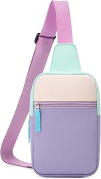 Birthday Gifts for Girls 8-12, Tween Girl Fanny Pack Purse, Trendy Stuff | Back To School Gifts, Preppy Colorblock Design, Adjustable Crossbody Bag, Tween Girls Fashion, Lightweight Travel Essential