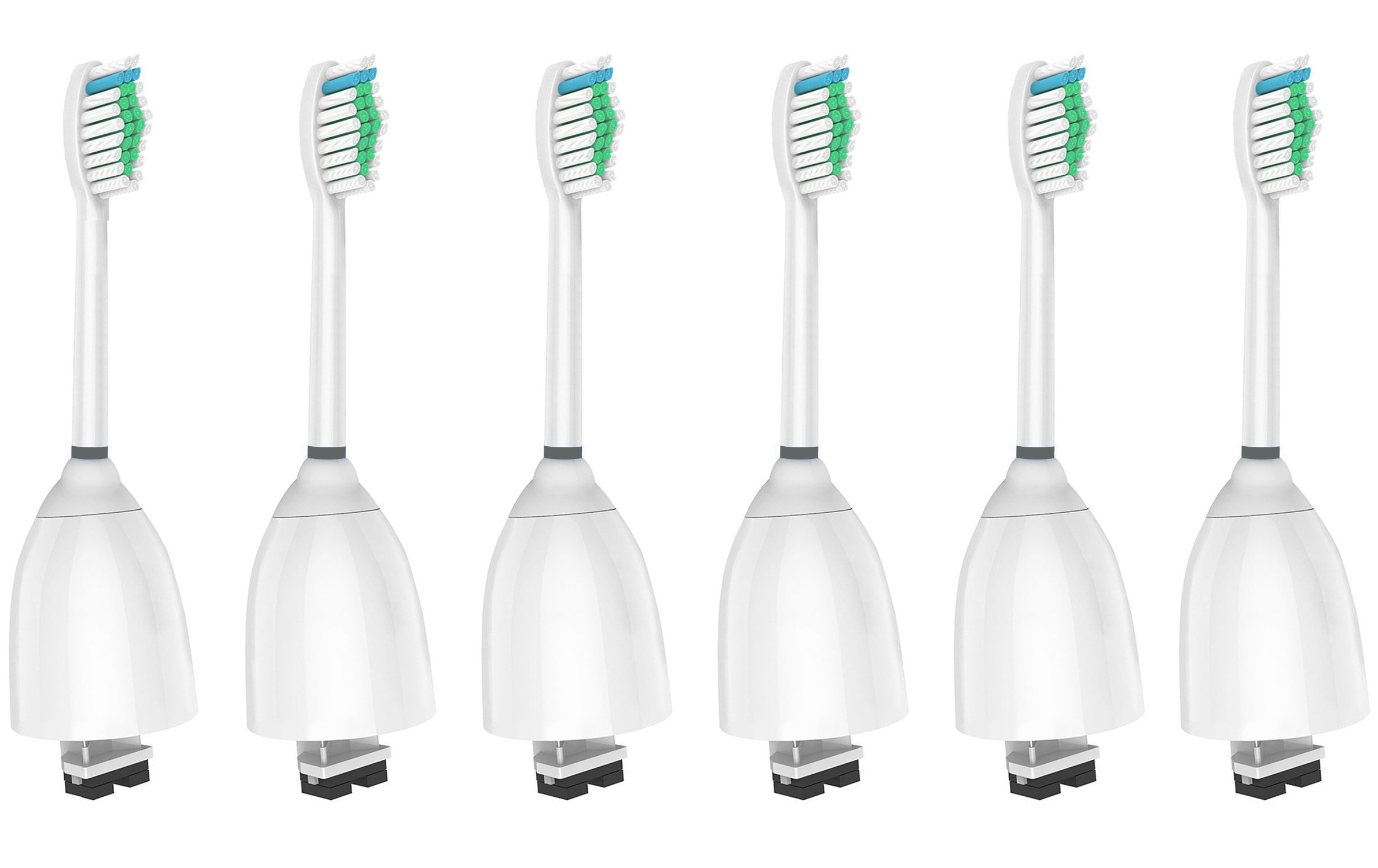 Wyfun Toothbrush Head For Philips Sonicare for Sonicare E-Series fits Elite, Essence, Advance, CleanCare, Xtreme, eSeries, HX7022, HX7023, HX7026,HX7030 for Brush Handles 6Count