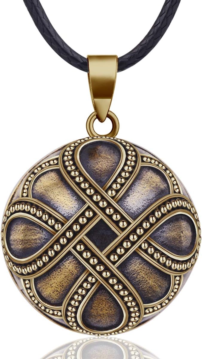 Eudora Harmony Vintage Style Creative Music Wishing Chime Ball Pendant Necklace for Women Ladies Best Jewellry Gift, 45"
