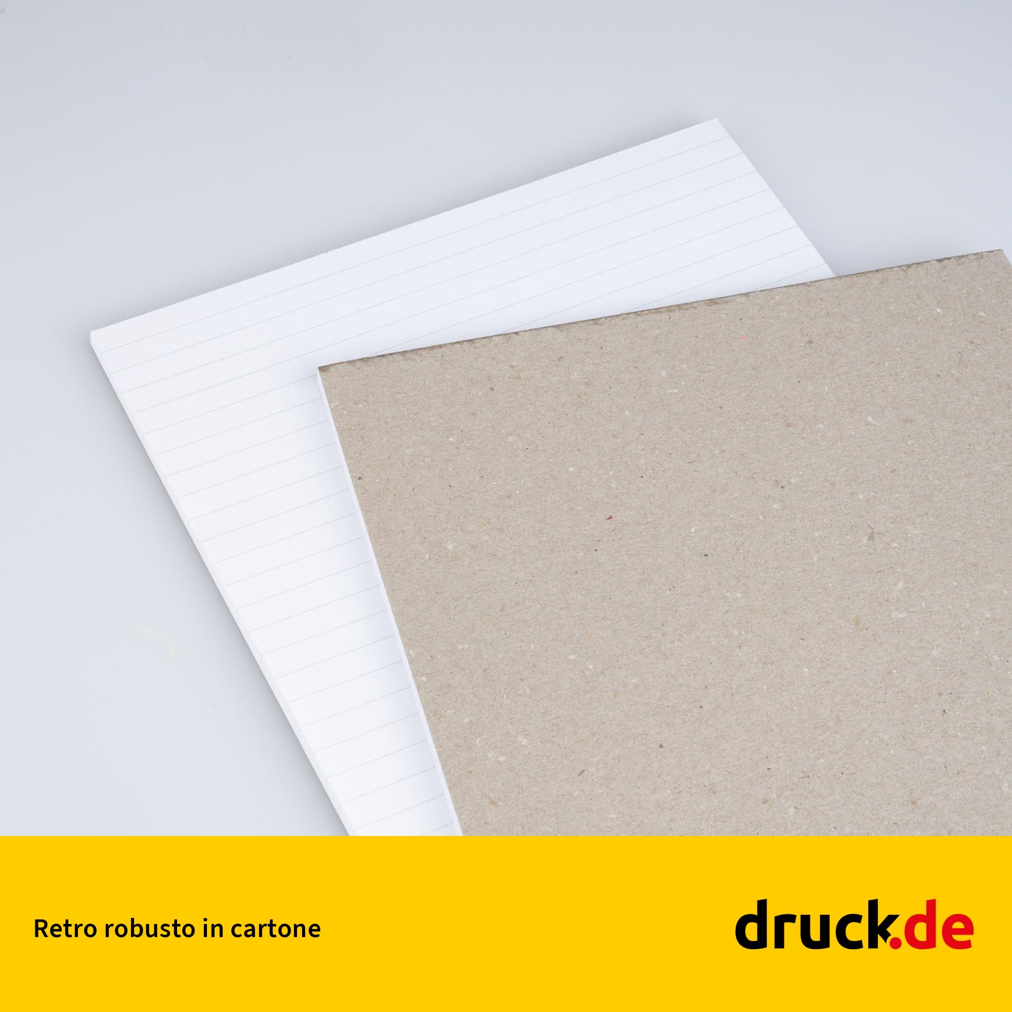 druck.de Set di quaderni A4 a righe, 20 blocchi, 50 pagine per blocco | Set di quaderni A4 a righe, 20 blocchi, 50 pagine per blocco, A4