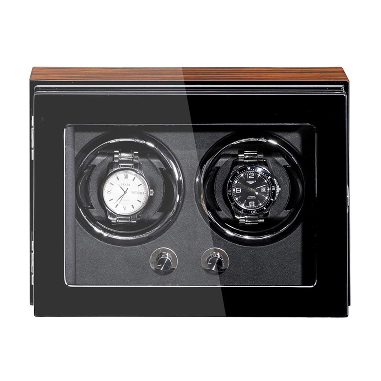 CGCSYZ Watch Winder Box for Automatic Watch Silent Motor Adjustable Watch Pillows for Man Wonen Watches Piano Paint Exterior (2+0)