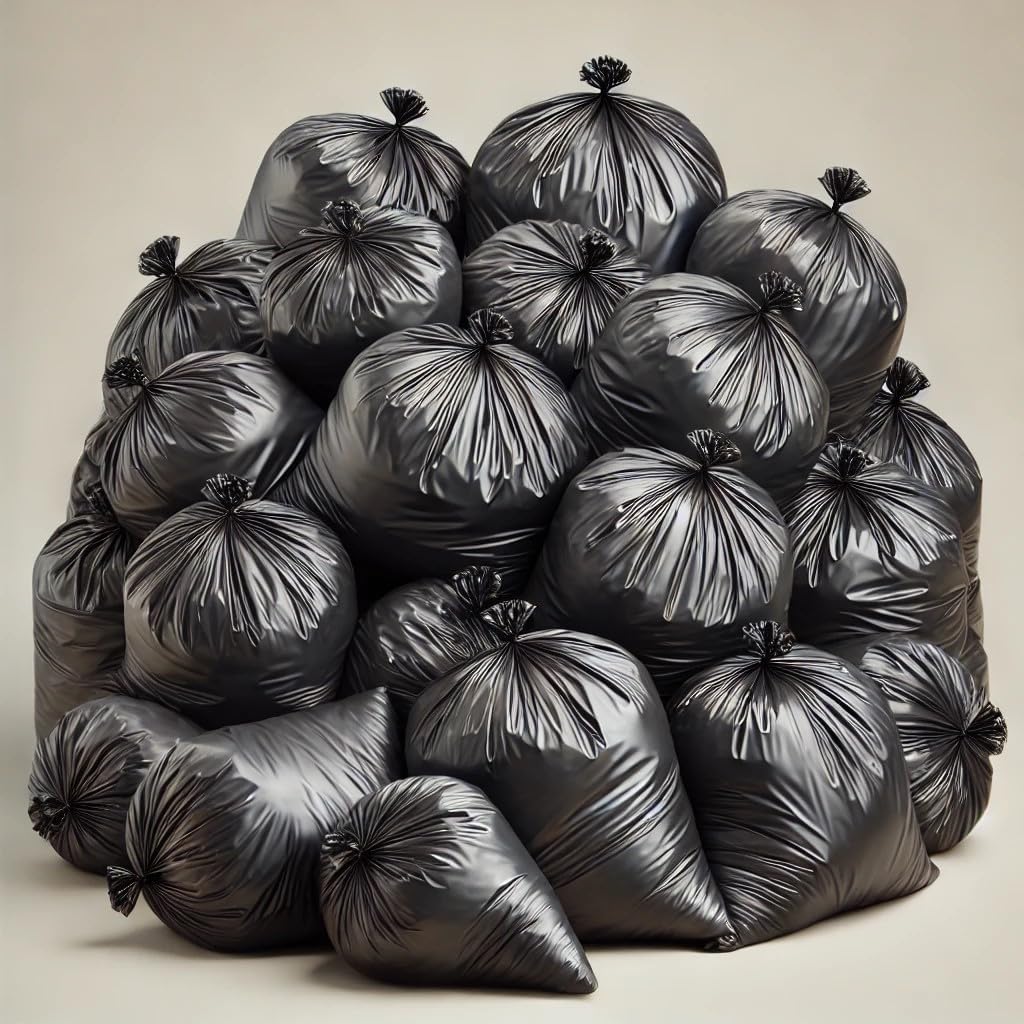 Heavy Duty Heavy Duty Black Heavy Duty Trash Bag (100 Liters - 20 Count)