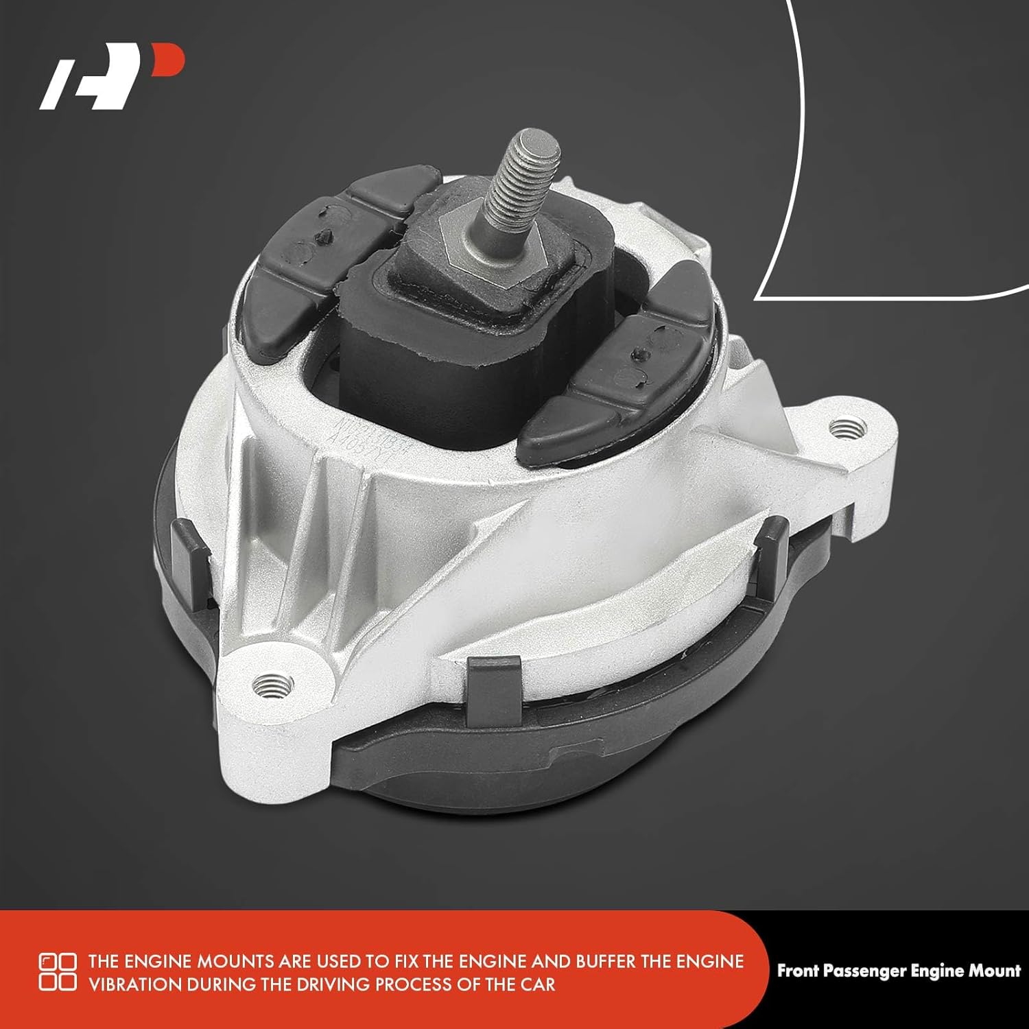 A-Premium Front Right Passenger Side Engine Motor Mount Compatible with BMW 228i 2014-2016, 320i 328i 2012-2016, 428i 2014-2016, 428i Gran Coupe 2015-2016, 2.0L 3.0L