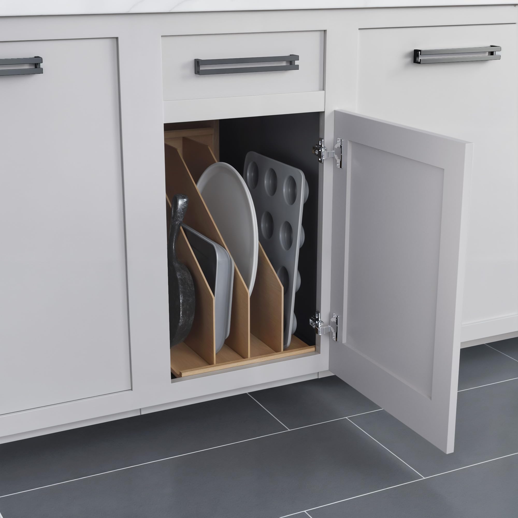 Vertical Dividers For Kitchen Cabinets Stainless