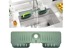 Savior of Kitchen Chaos: Silicone Faucet Drip Catcher and Mat