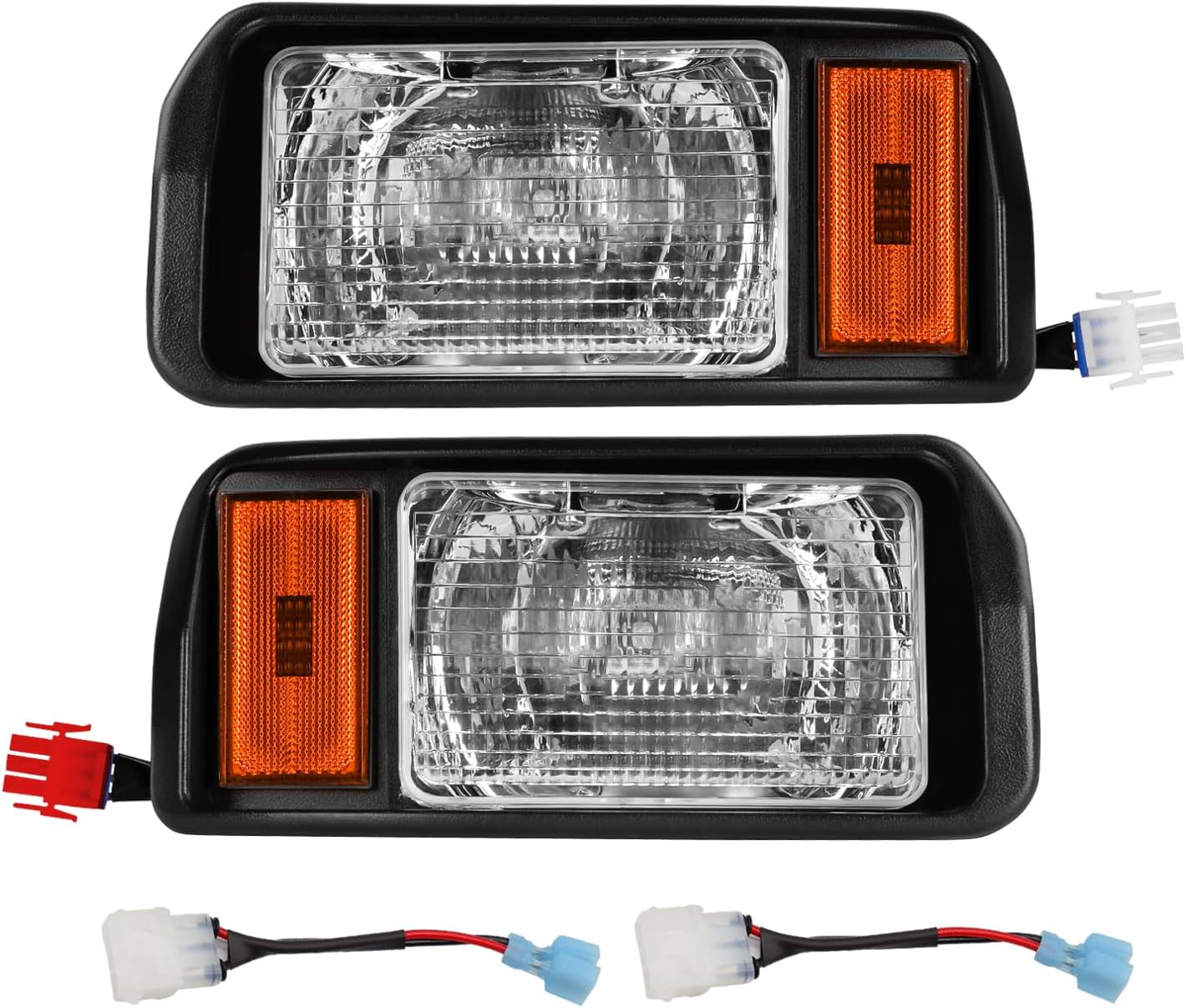 Panglong Club Car DS Headlights, Factory Style DS Halogen Headlights Kit-Passenger and Driver Side, Suitable for Club Car DS 1993-Up Golf Cart, Replace OEM 101988002, 101988001