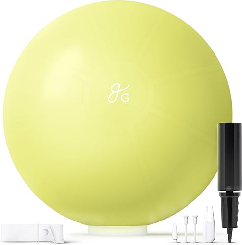 Greater Goods Pelota de ejercicio profesional - Bola de yoga para entrenamiento equilibrio estabilidad y embarazo en varios tamaños S M L y colores