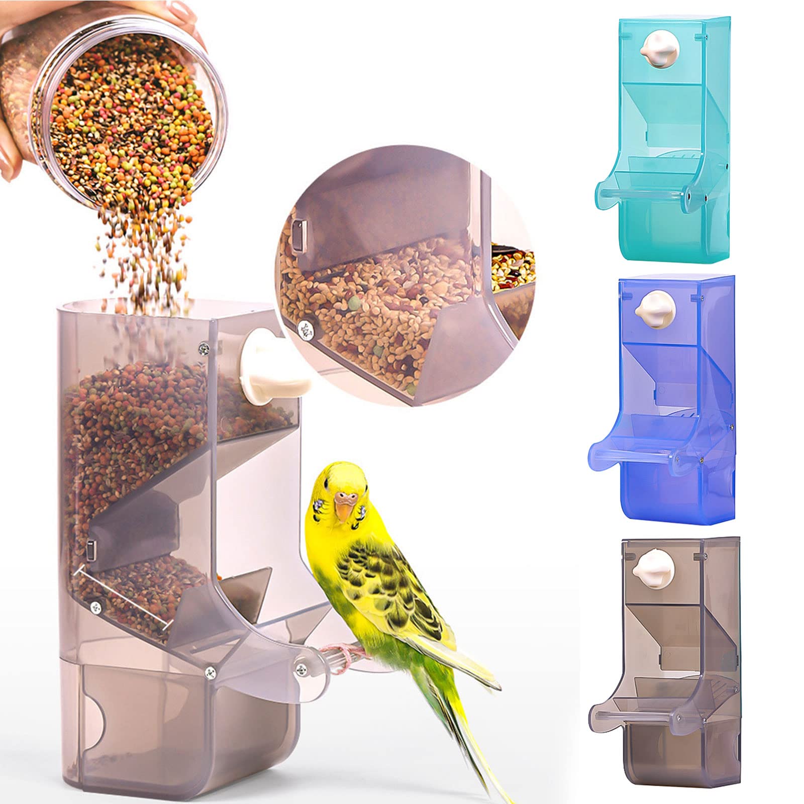 Comedero automático para pájaros, bandeja recogedora B