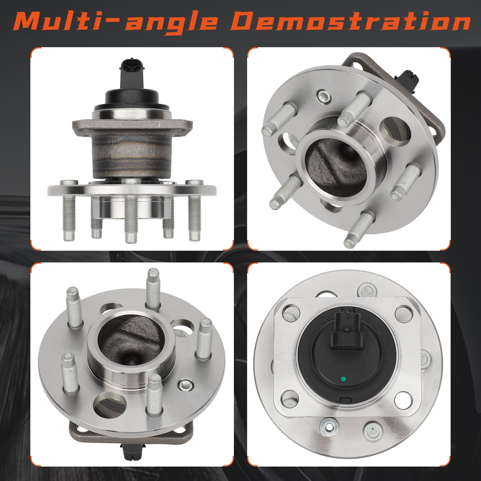 Detroit Axle - Rear Wheel Bearing Hub For Chevy Malibu Pontiac Grand Am Buick