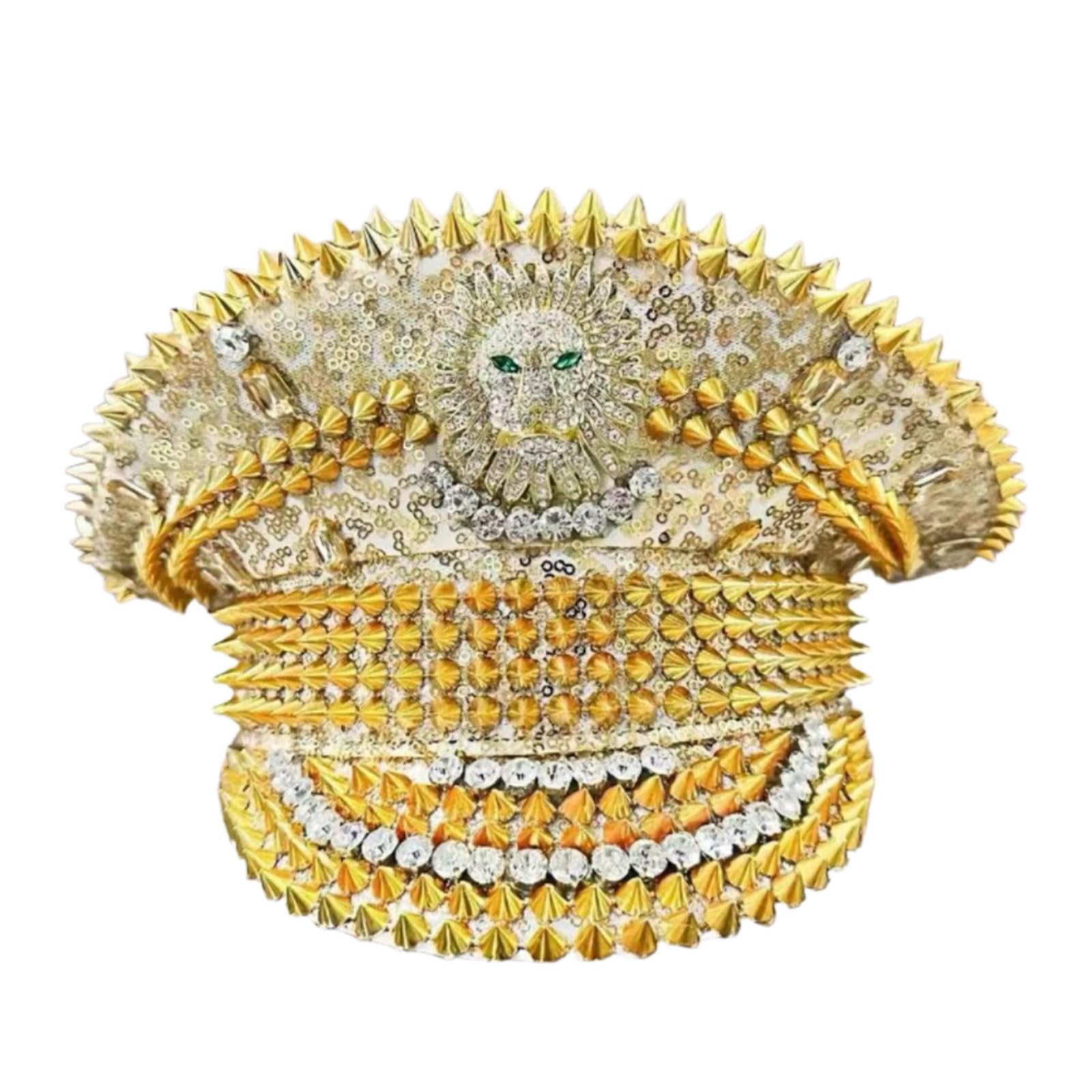 Generisch Stilvoller goldener mit Pailletten und nietenbesetzten