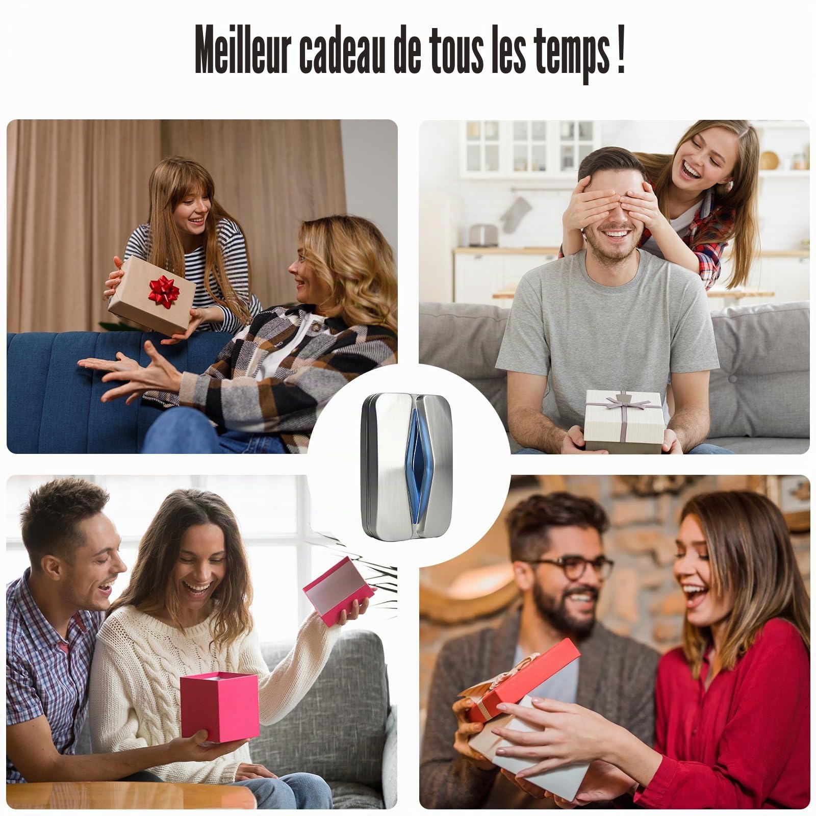 Fidget Slider Card, Jouet Magnétique en Métal, Anti-Stress pour TDAH, Troubles Anxieux, Améliore la Concentration, Idéal pour Les Employés de Bureau