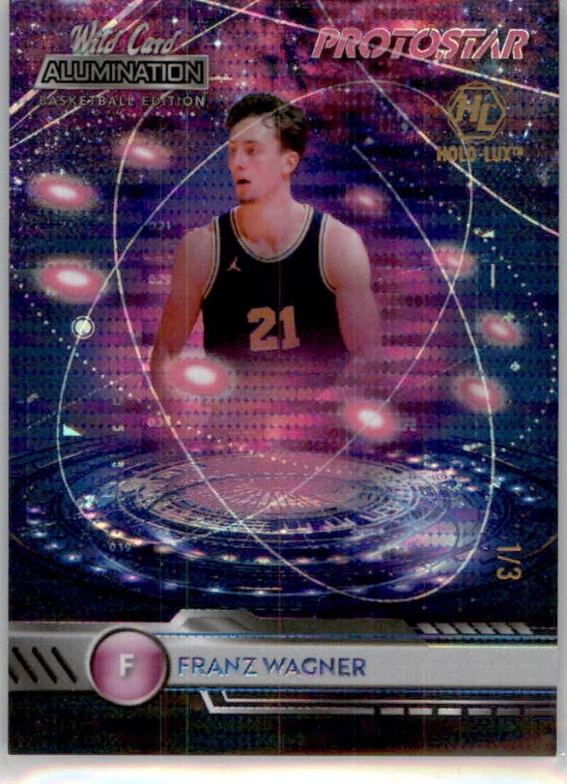2021-22 Wild Card Alumination (SN 3) Protostar #PS-1 Franz Wagner Michigan Wolverines Pre NBA Prospect Basketball Card in Raw (NM or Better) Condition