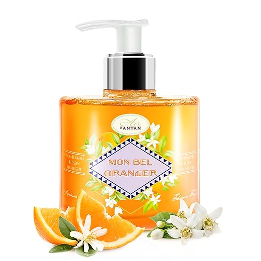 Jabón De Manos Liquido Flor de Naranjo 300 ml Un Air d'Antan®/Jabón De Marsella Liquido/Jabon De Manos Con Aceites De Coco y de Oliva/Jabon Frances Manos Liquido