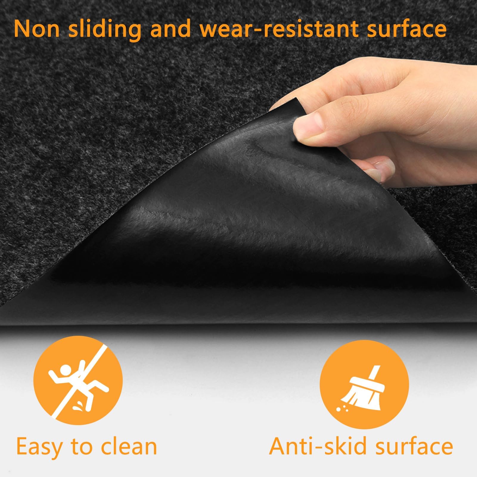 YEXEXINM Esterilla protectora de suelo para aparatos de fitness, cinta de correr resistente, 180 x 120 cm, antideslizante, para aparatos de fitness, aislamiento acústico, tela de fieltro, esterilla de