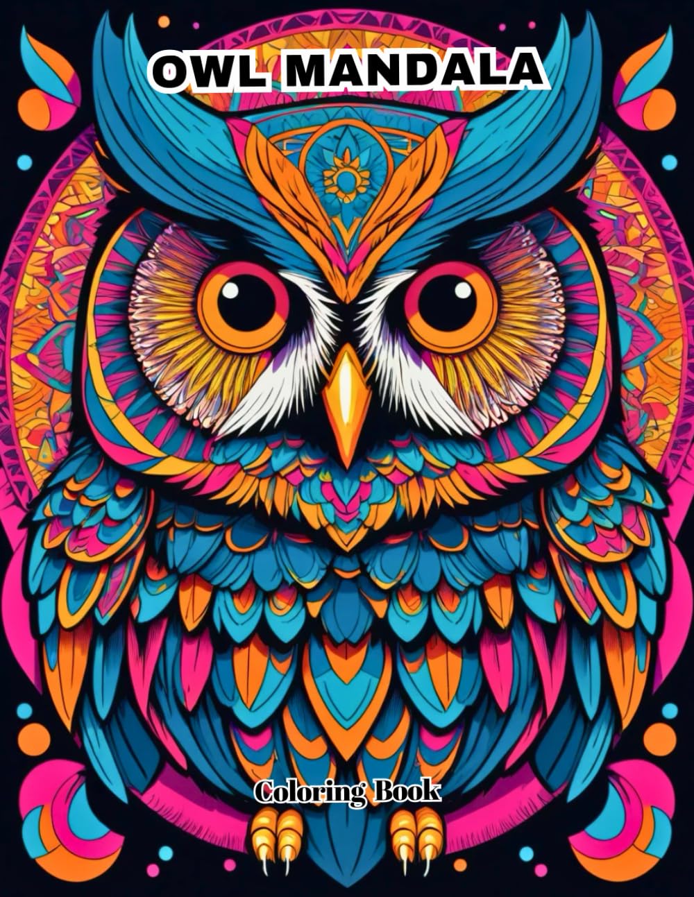 Owl Mandala Coloring Book for Adults: Stress-Relief with Detailed Nocturnal Bird Designs.