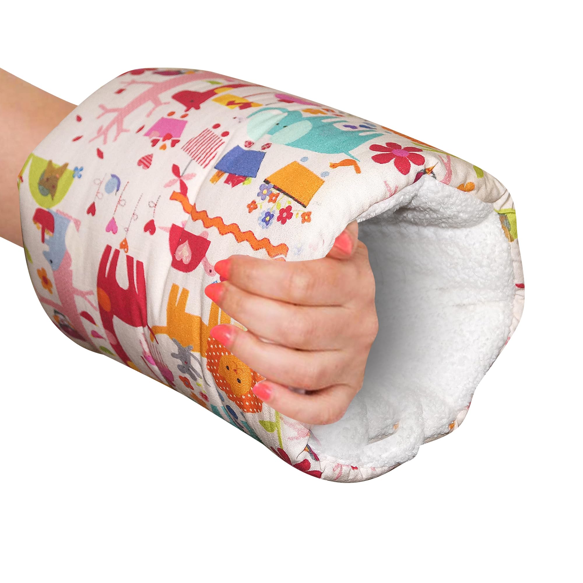 Oscar Home Nursing Arm Pillow Breastfeeding and Bottle Feeding Head Support Pillow Travel Friendly and Washable (Giraffe Nursing Arm Pillow)-image-2
