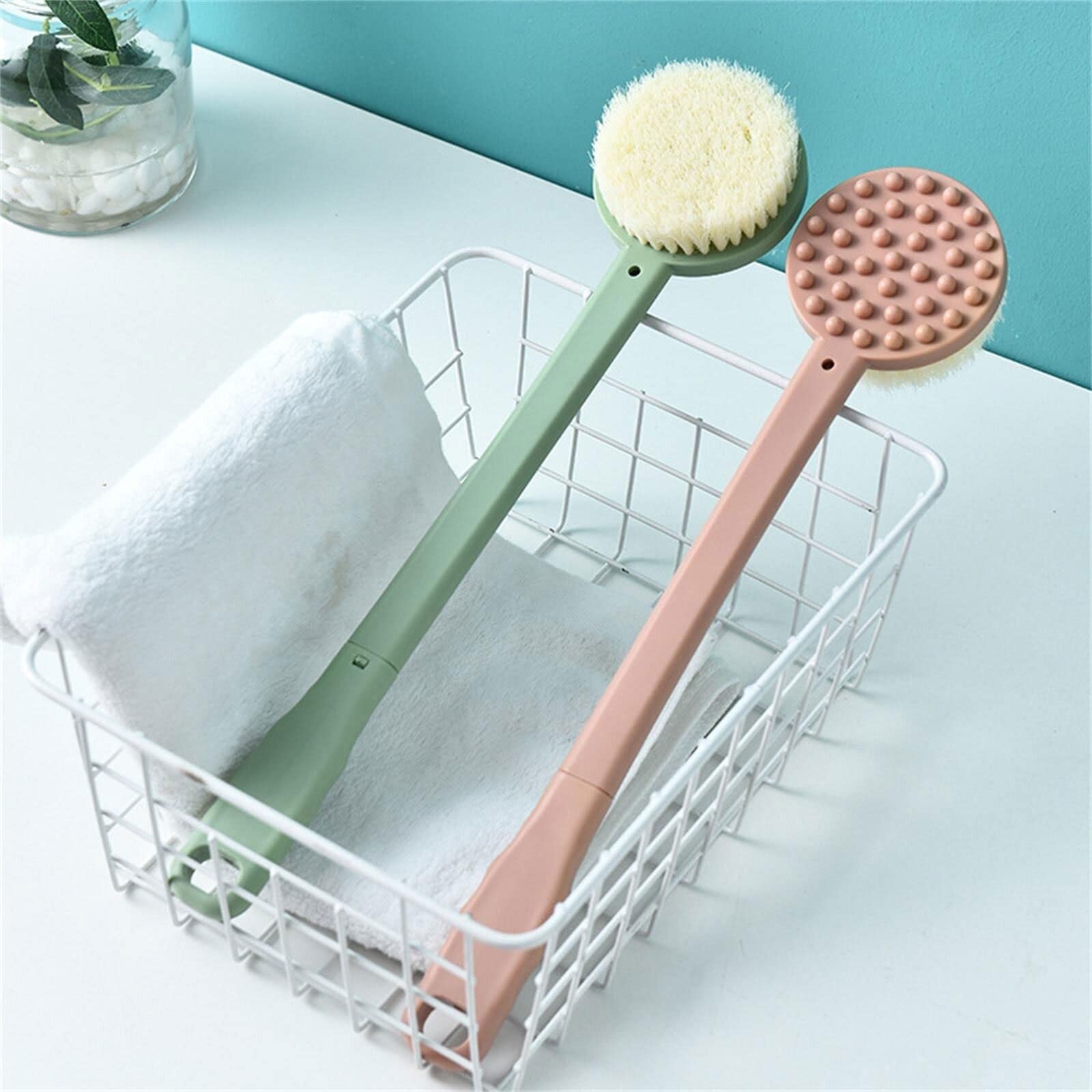 Esponjas de Ducha, 1 Unidad, Mango Largo, Cepillo de baño líquido, cerdas Suaves, Parte Trasera Desmontable, Esponja de Ducha Corporal, cepillos exfoliantes, envío Directo.