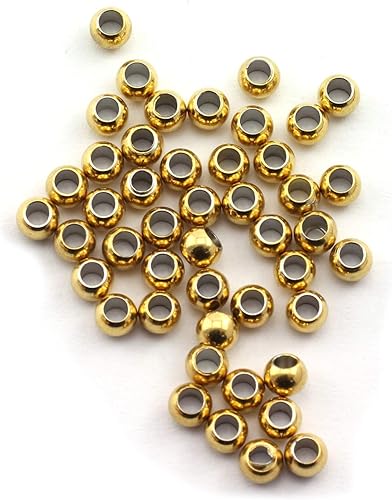 Miniatura 5 de Tegg 100 cuentas espaciadoras redondas lisas de 0236in para hacer manualidades accesorios de joyería 304 de acero inoxidable sin costuras sueltas