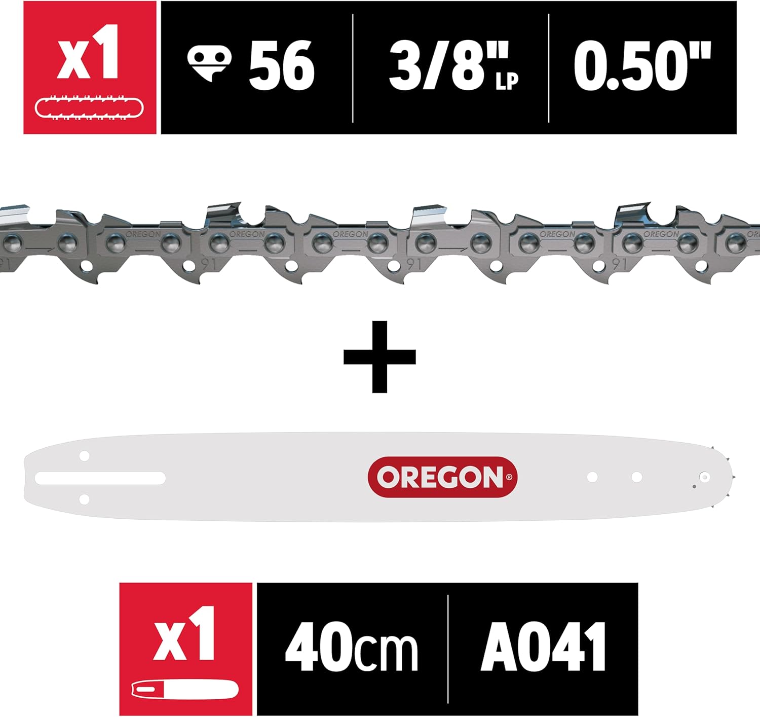 Oregon 16-Inch AdvanceCut Chainsaw Bar and Chain Combo