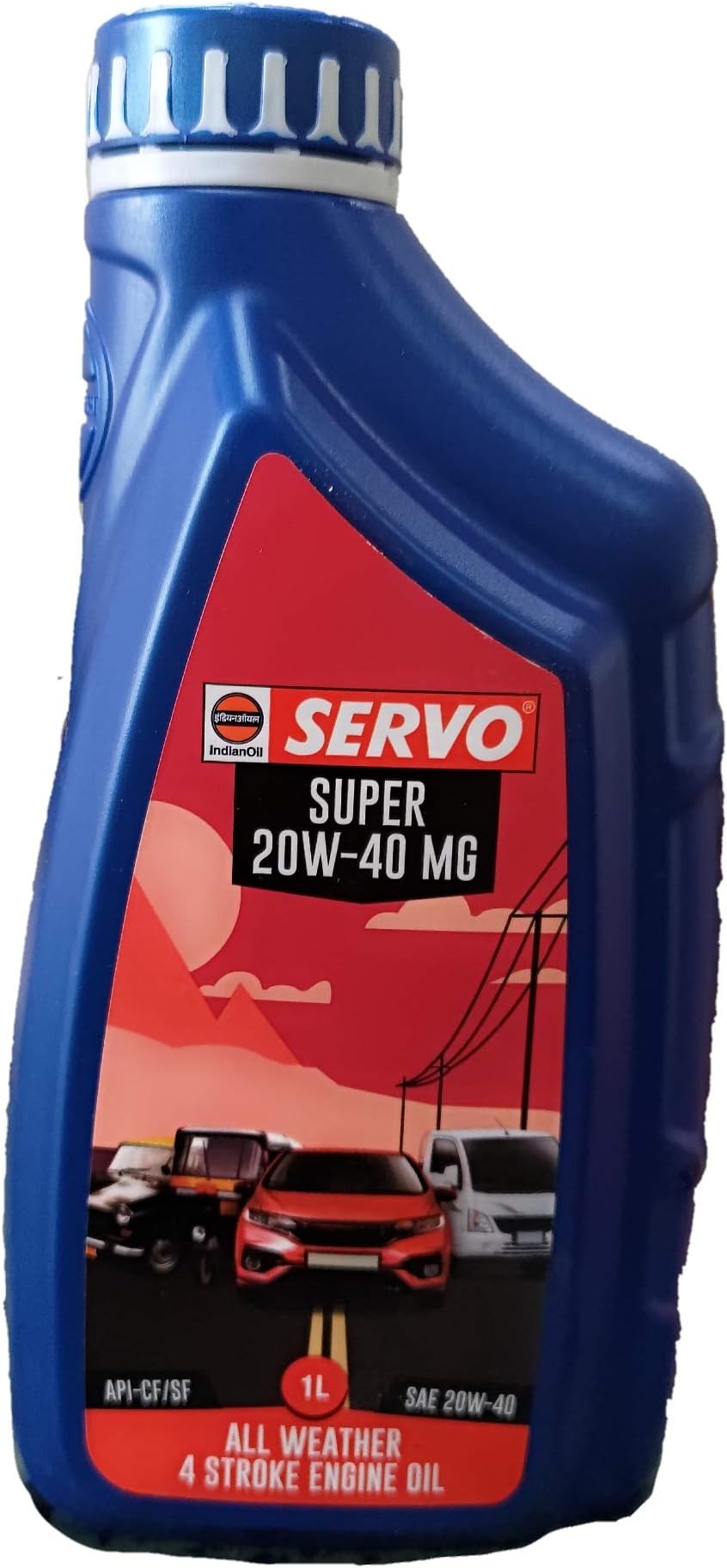 SERVO Super MG 20W40 Engine Oil for Car, 5 L