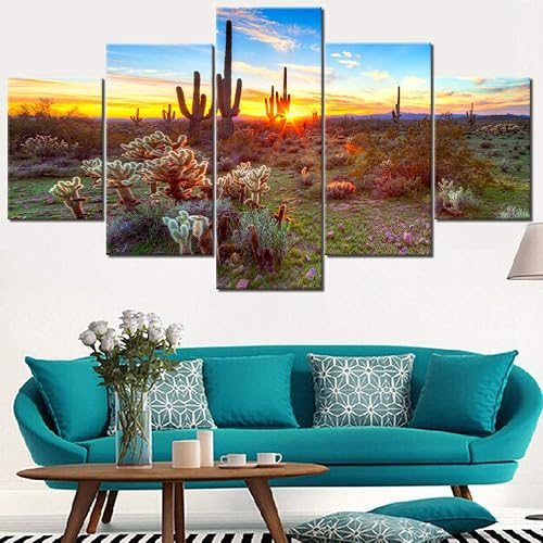 Vista 132 de Paisaje de 5 piezas pintura sobre lienzo