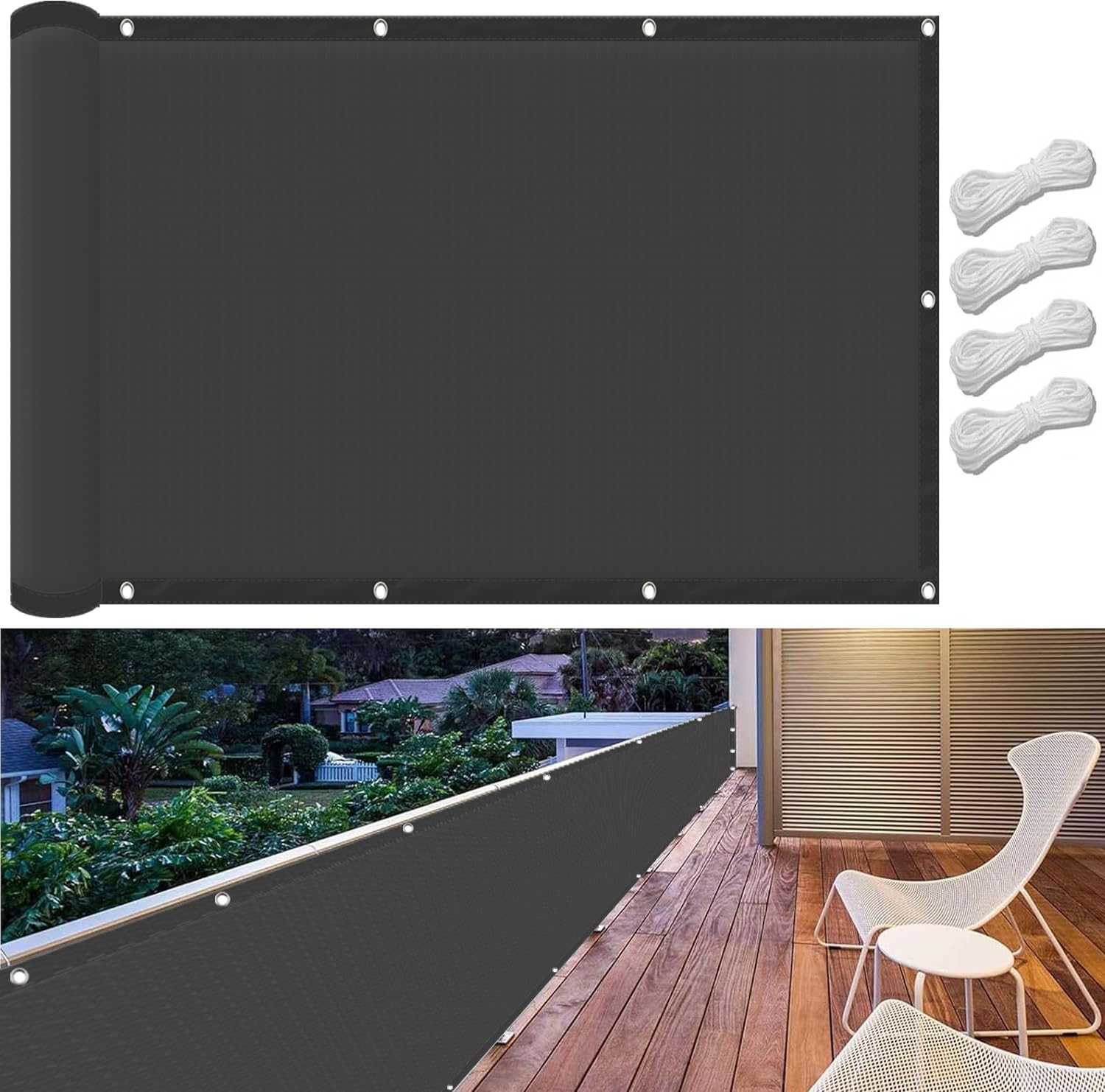 Toile pergola imperméable gris foncé bloquant 98% UV pour auvent de terrasse et grand jardin