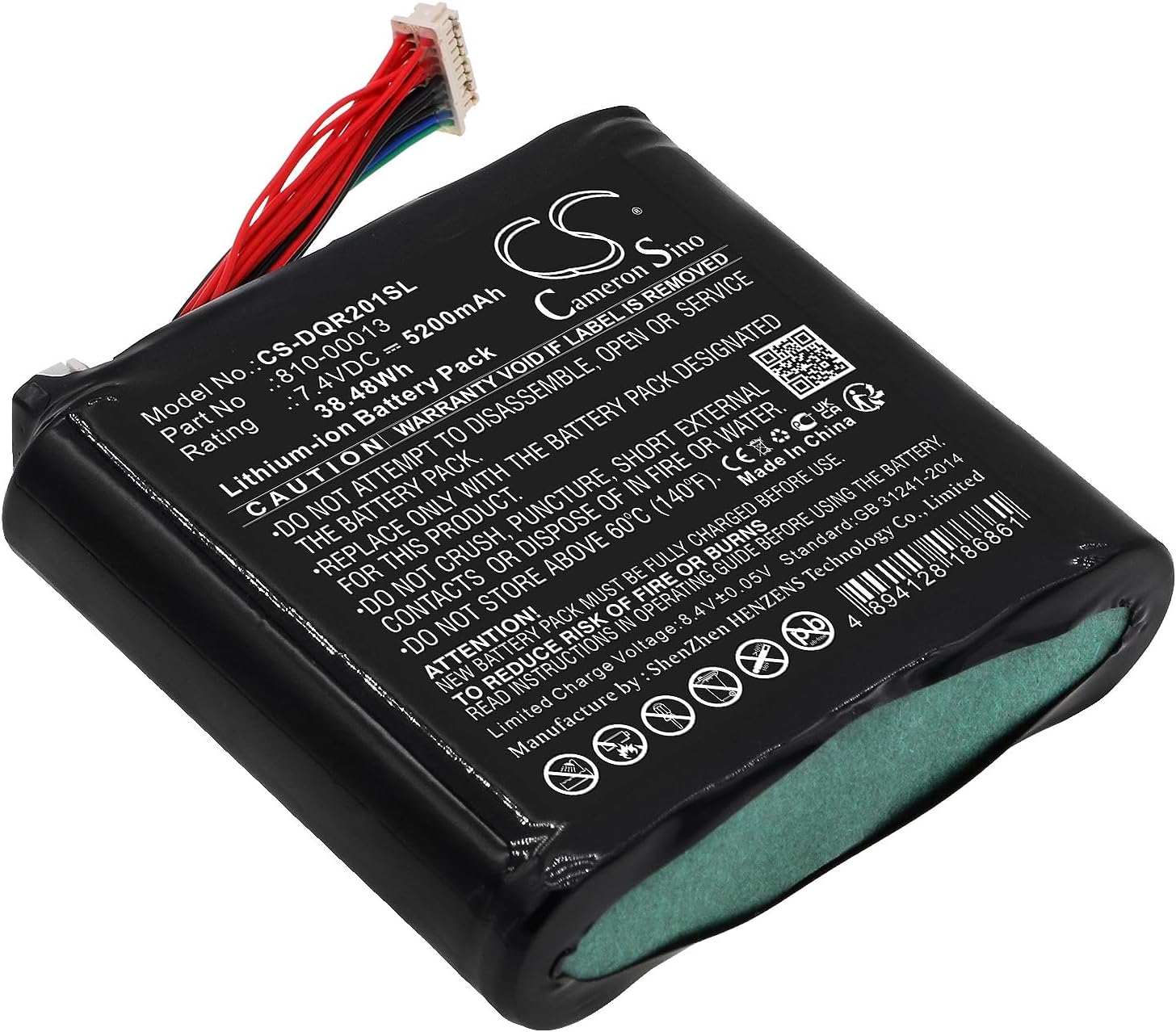 5200mAh Replacement Battery for DAQRI Smart Glasses DQR002001 PN 810-00013