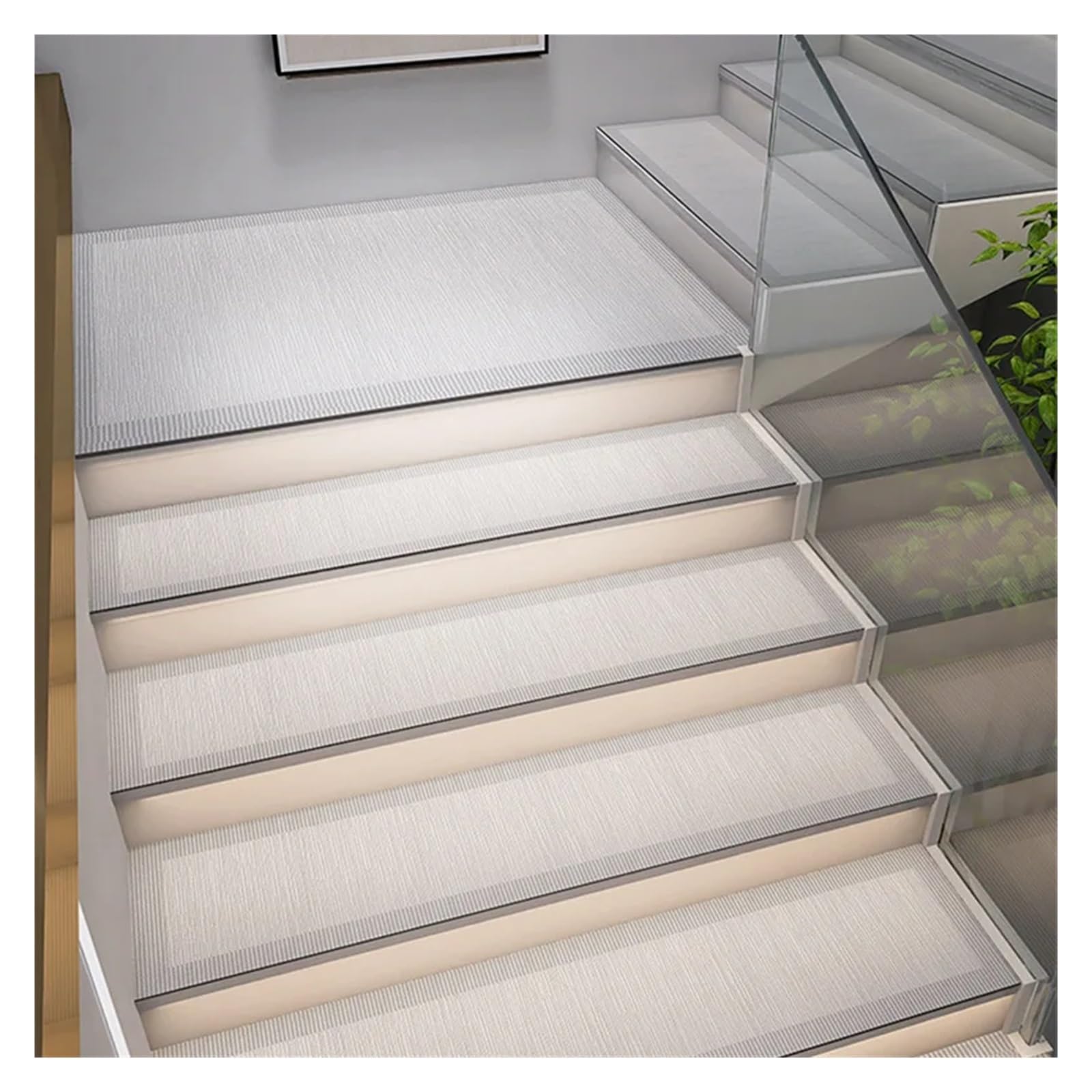 Tapis de marche d'escalier insonorisé et antidérapant complet GU753-X